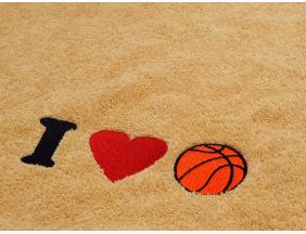 Ręcznik z haftem dla fana koszykówki